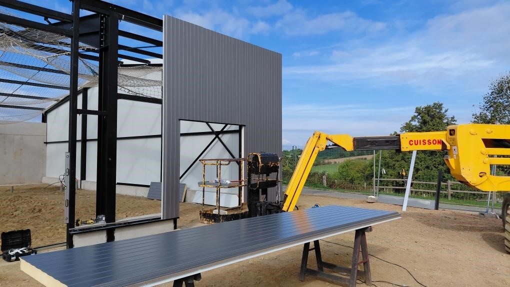 panneau sandwich gris anthracite