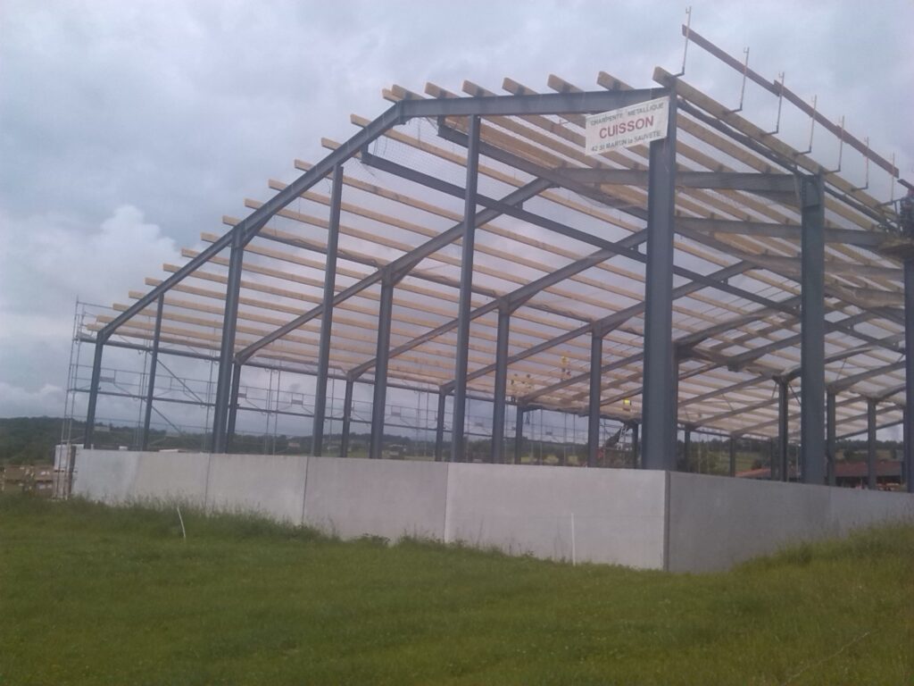 Bâtiment agricole de stockage