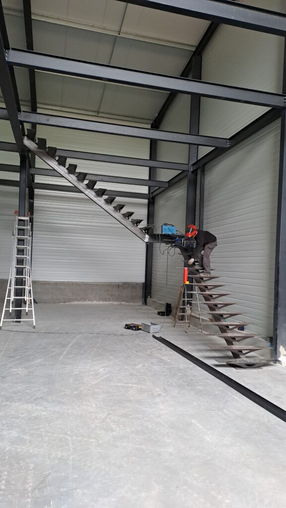 Installation de l'escalier