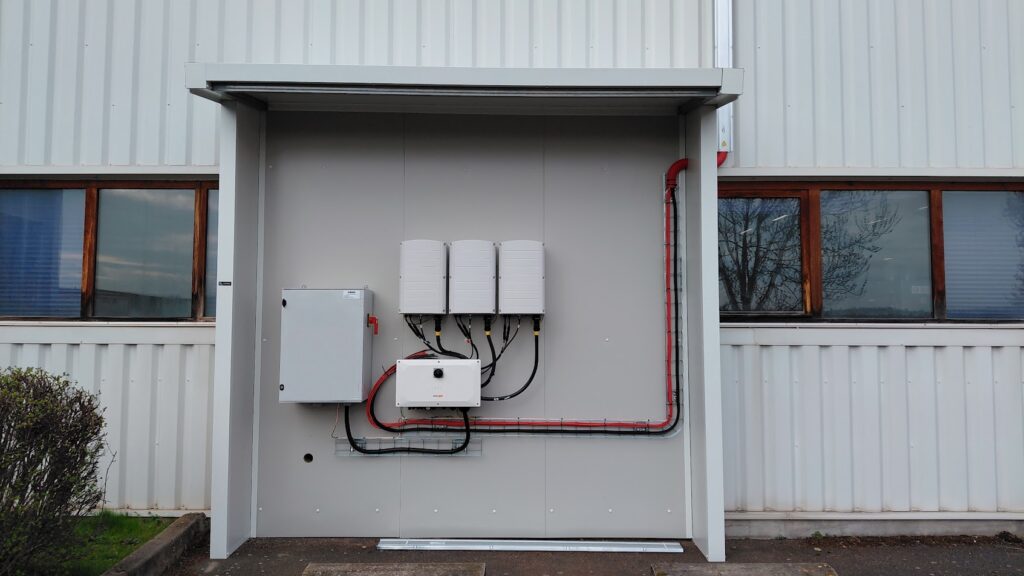 Abri onduleur photovoltaïque extérieur coupe-feu